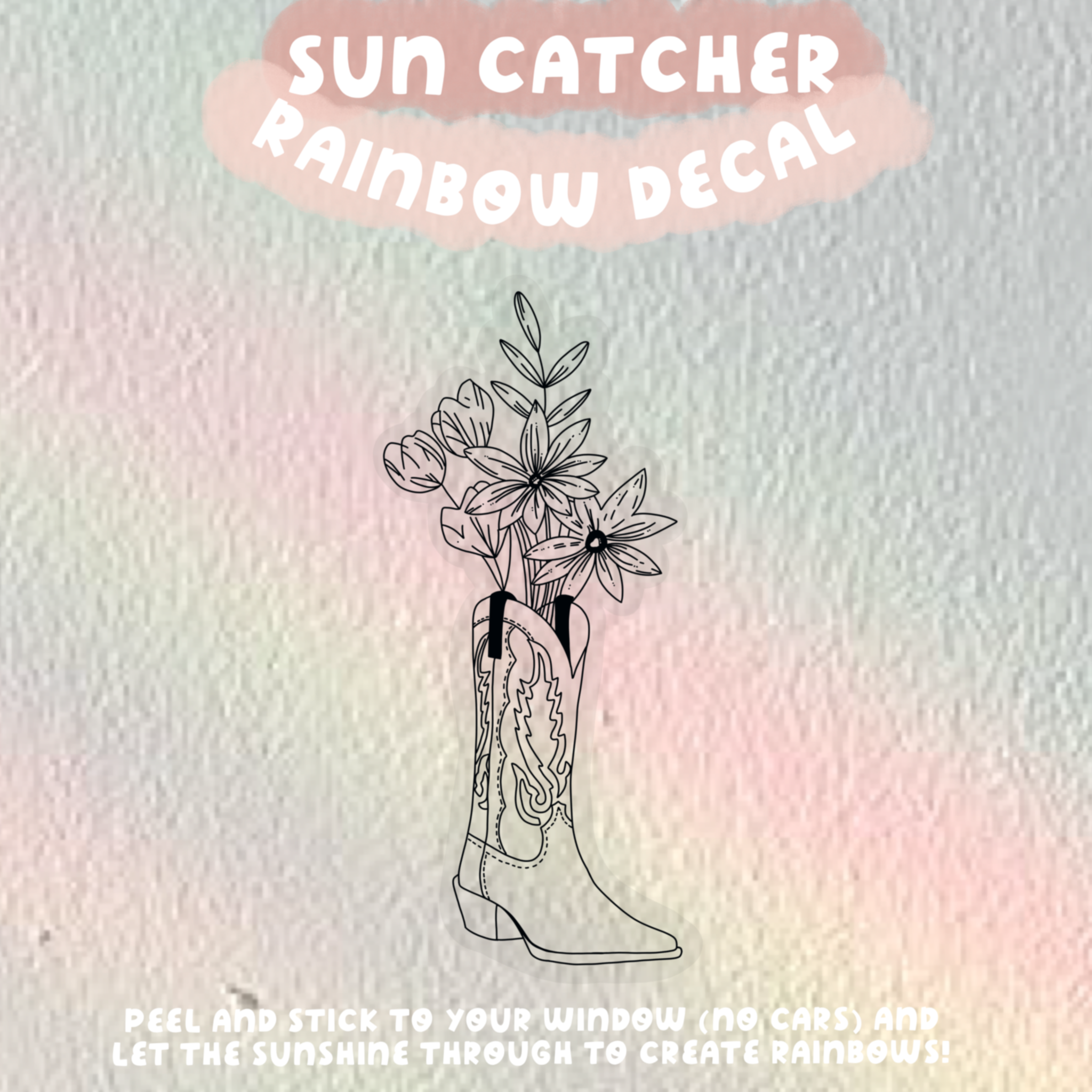 Sunflower Suncatcher Rainbow Window Decal – Maddie Green Boutique