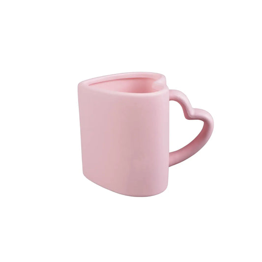 Jumbo 18oz Pink Heart Shaped Mug