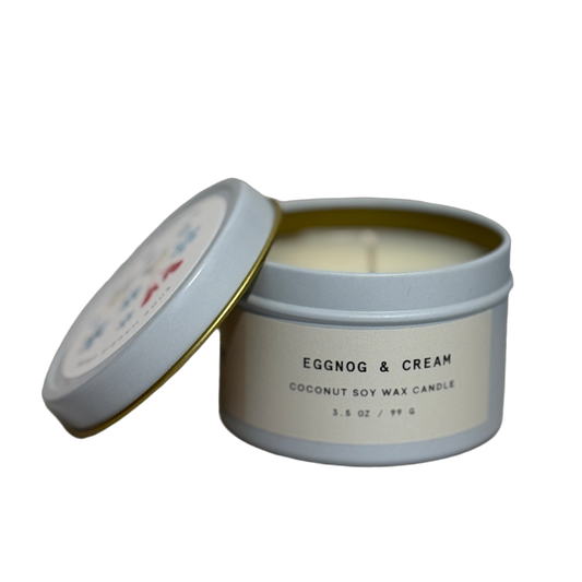 Mini Eggnog Cream Coconut Soy Wax Candle