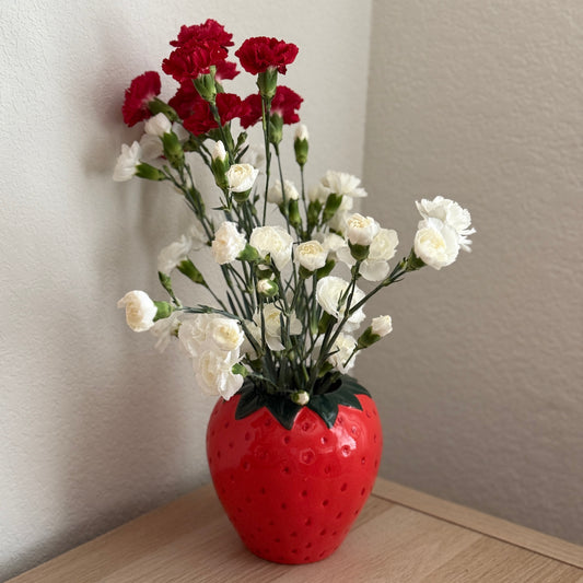 Strawberry Large Ceramic Vase