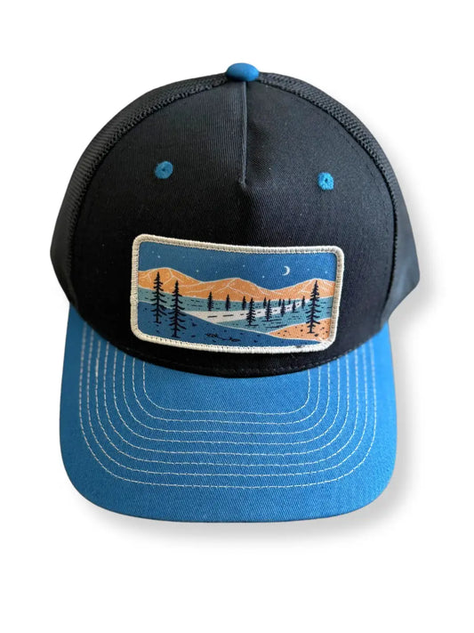 Starry Mountain Embroidered Patch Dad Cap Hat