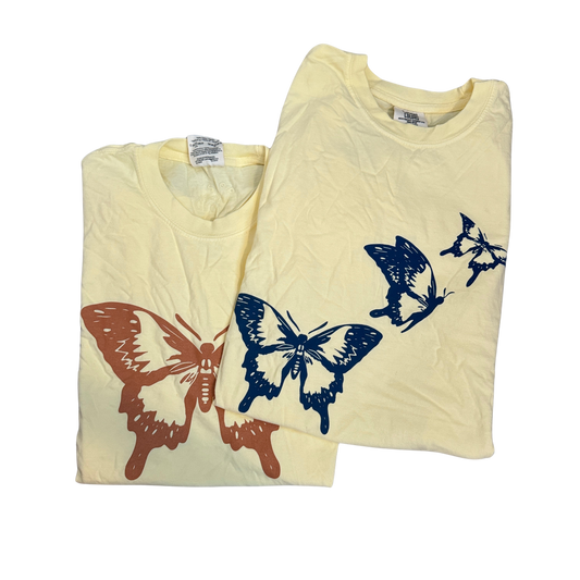 Yellow Monarch Butterfly Tshirt