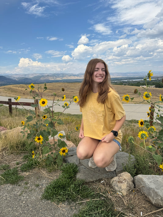 Yellow Monochromatic Sunflower Tshirt