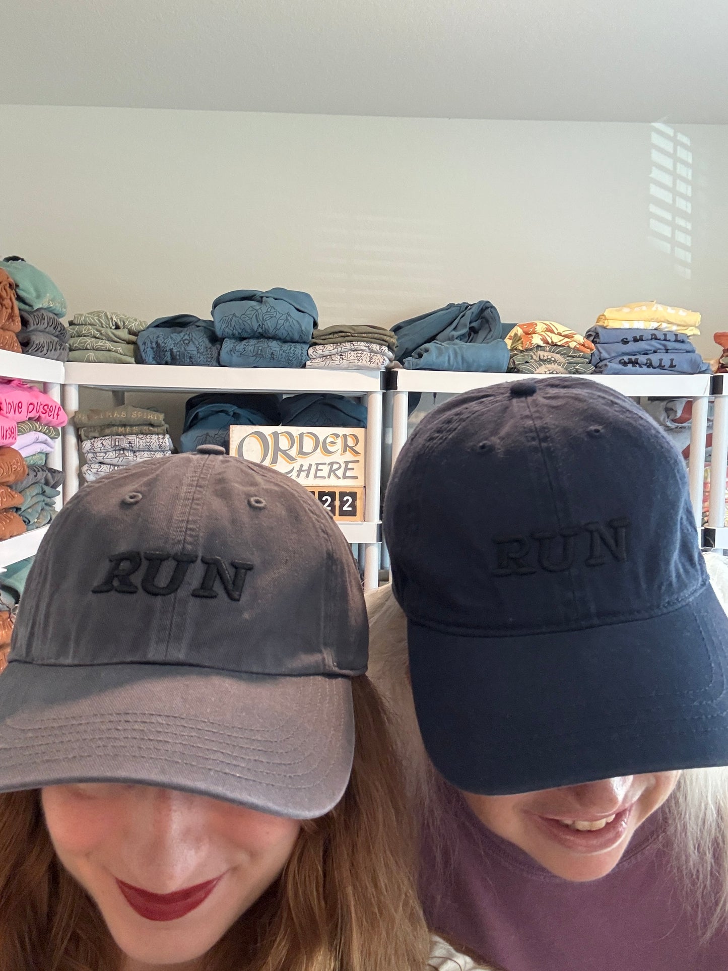 Run Keep Going Embroidered Dad Cap Hat