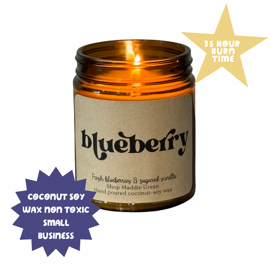 Blueberry Sugar Vanilla Soy Candle