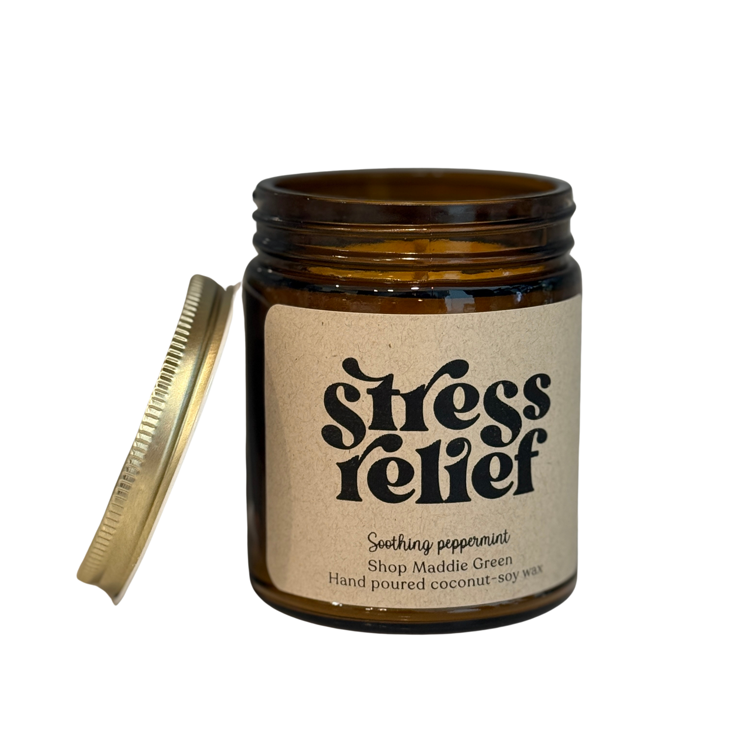 Stress Relief Peppermint Soy Candle