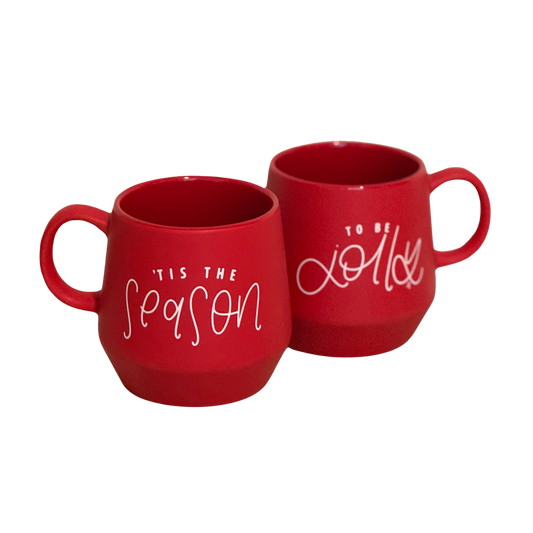 ‘‘Tis The Season To Be Jolly Red Mug