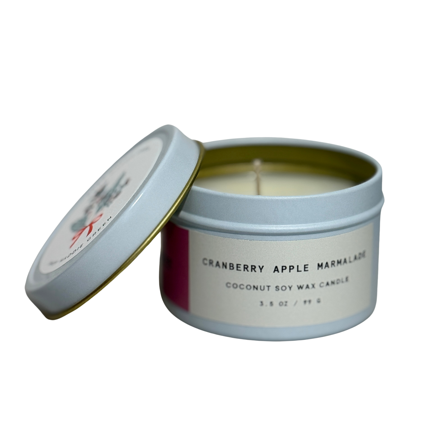 Mini Cranberry Apple Marmalade Coconut Soy Wax Candle