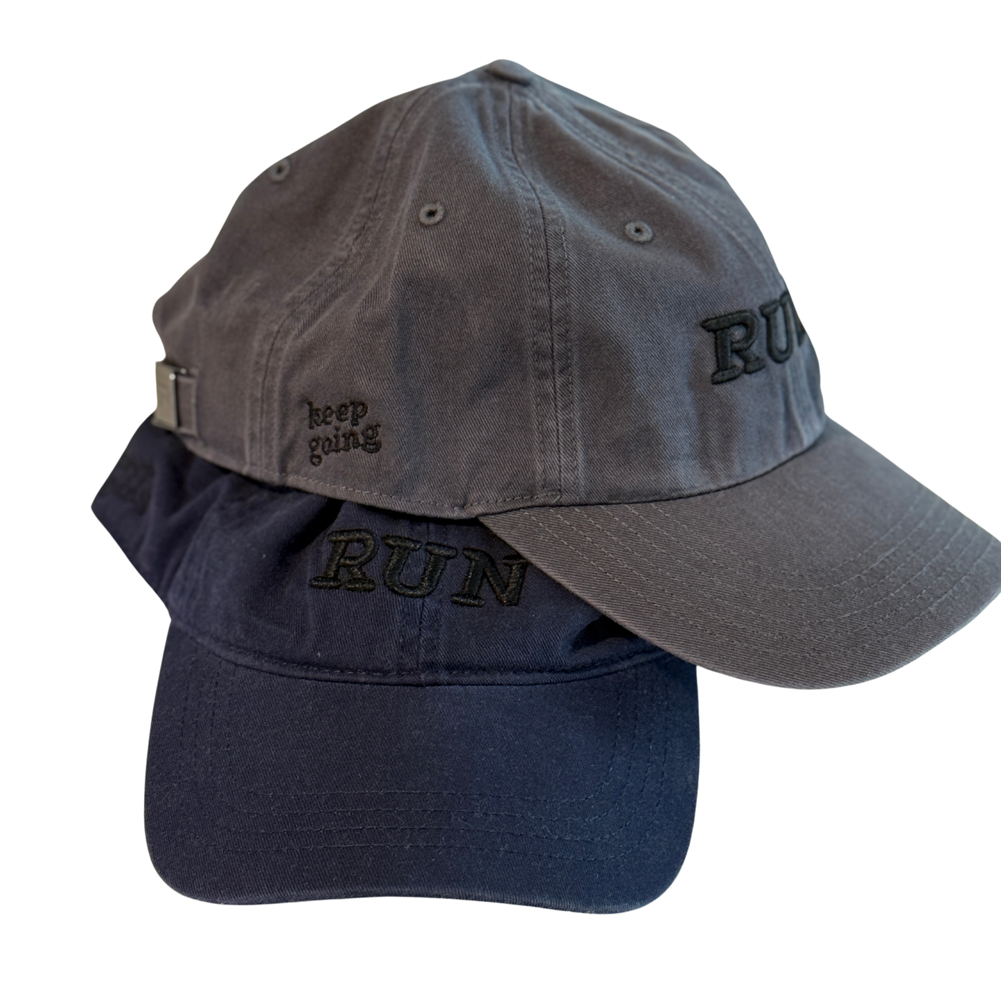 Run Keep Going Embroidered Dad Cap Hat