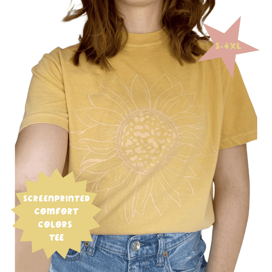 Yellow Monochromatic Sunflower Tshirt