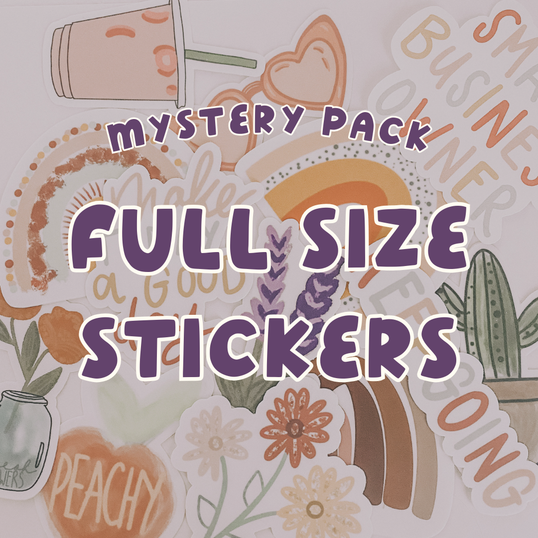 Mystery FULL Size Waterproof Vinyl Sticker Pack