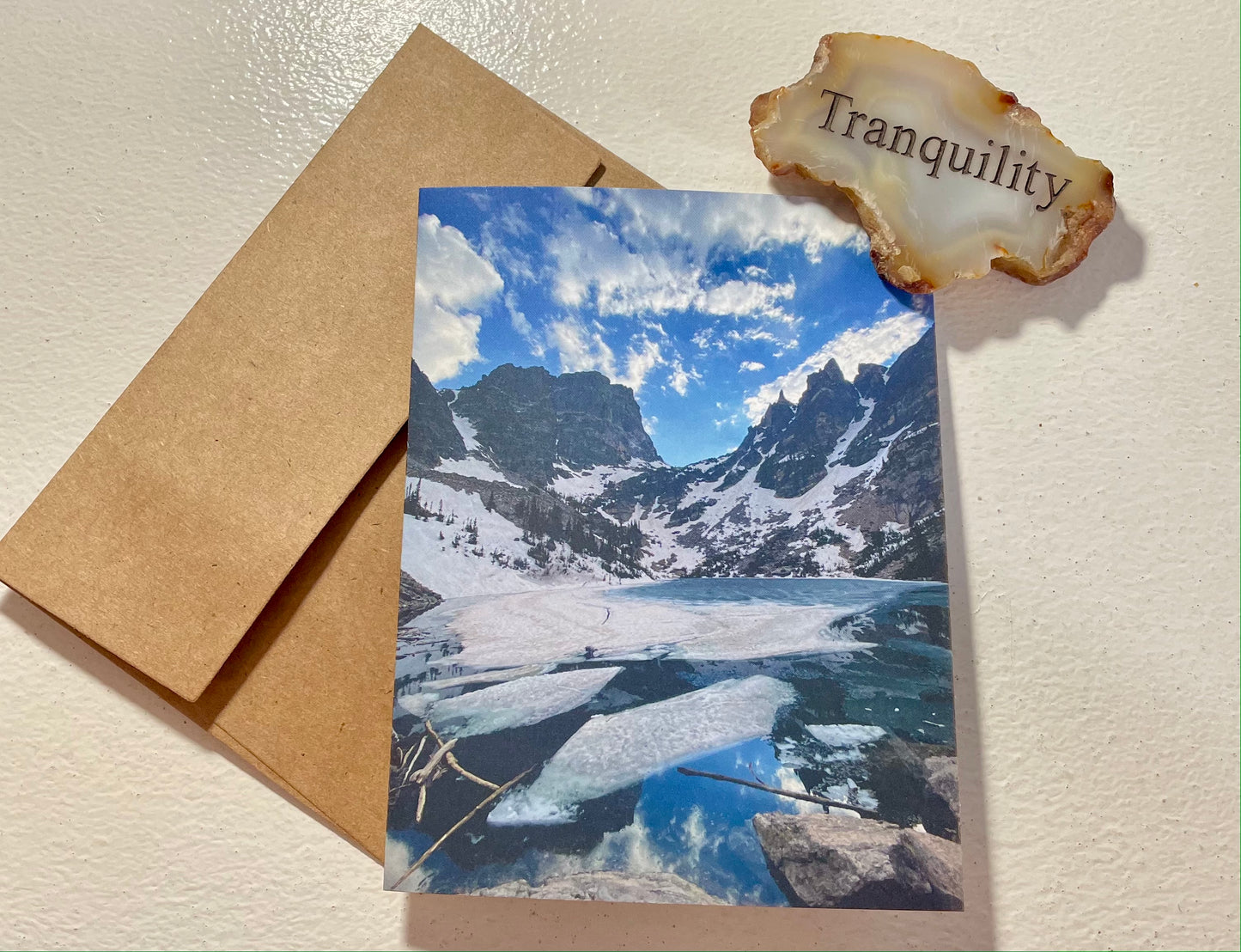 Set of 6 Boxed Emerald Lake Rocky Mountain National Park Original Nature Photography Greeting Cards with Kraft Envelopes